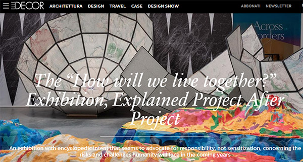 The Elle Decor  “How will we live together?” Exhibition, Explained Project After Project 