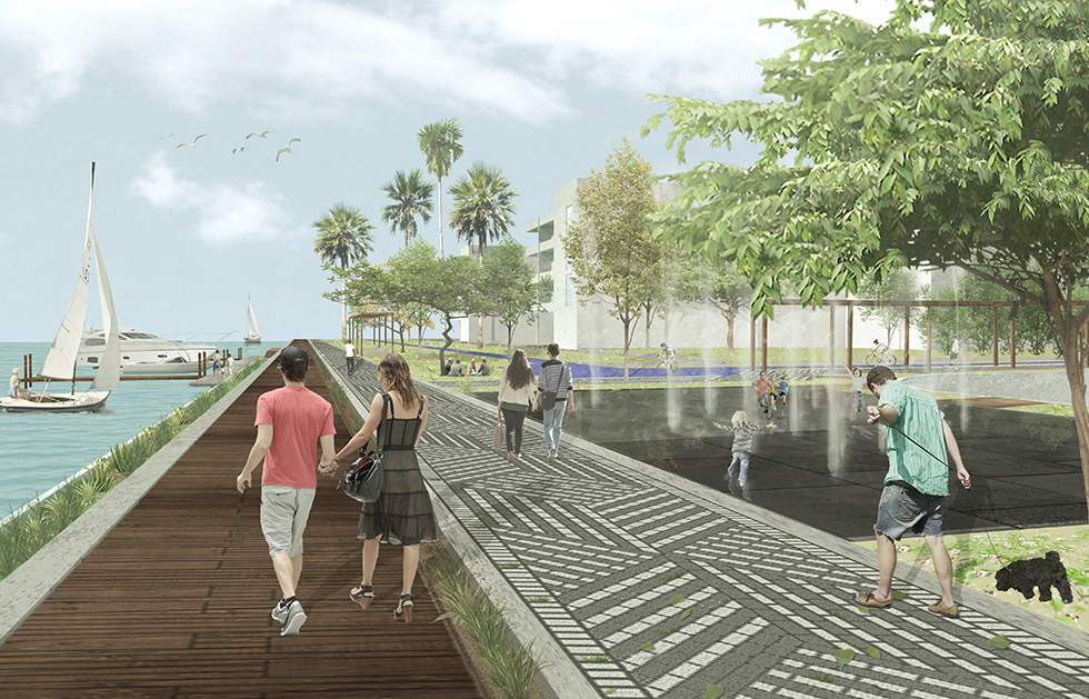 Puerto Encantado urban design and public spaces