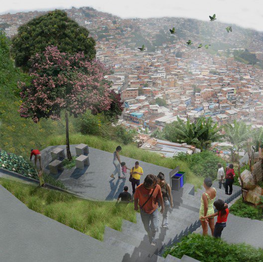 Acupuntura urbana busca rehabilitar el barrio de La Morán en Caracas, Venezuela