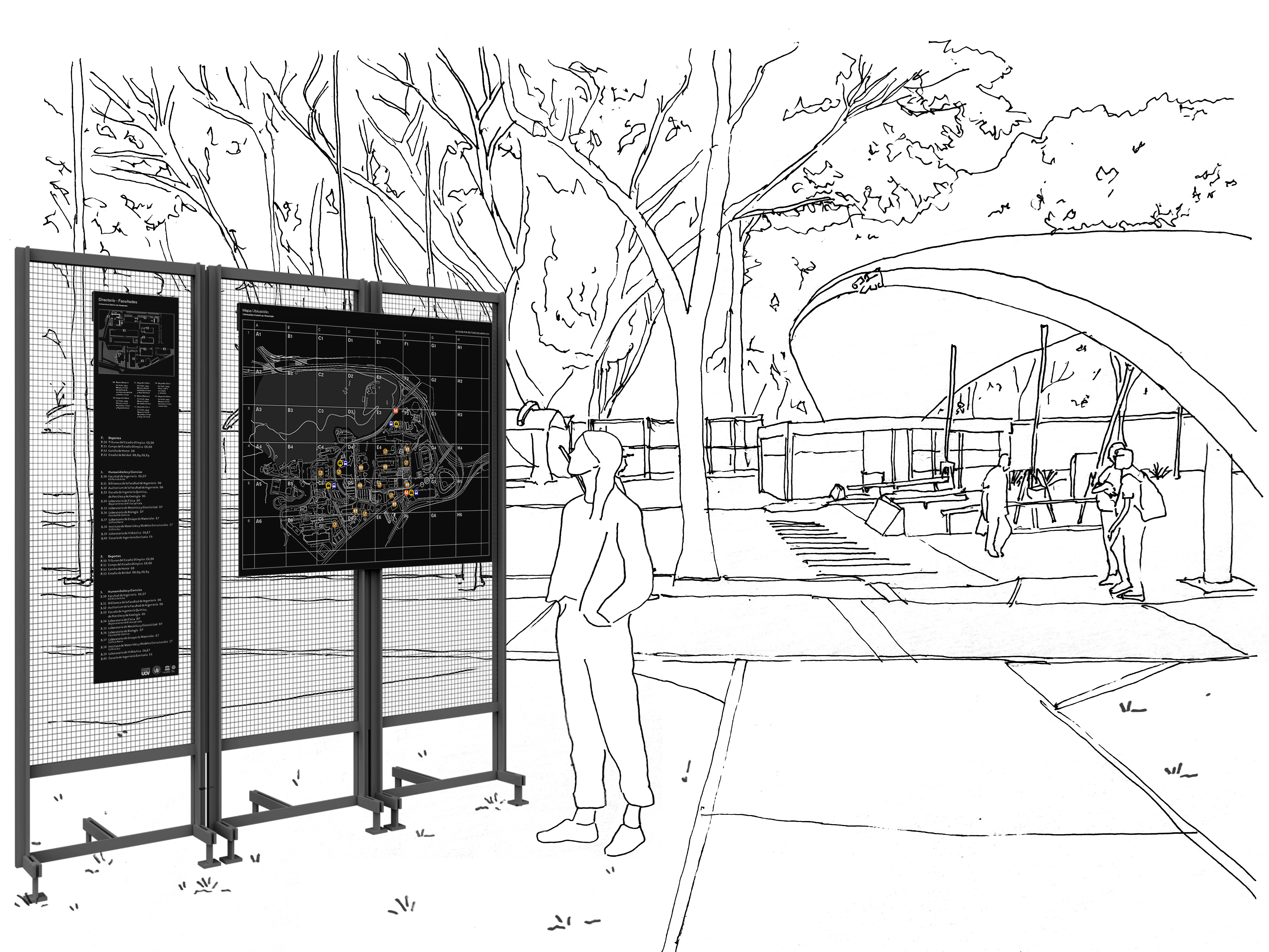 Diseño de señalética para la Universidad Central de Venezuela UCV