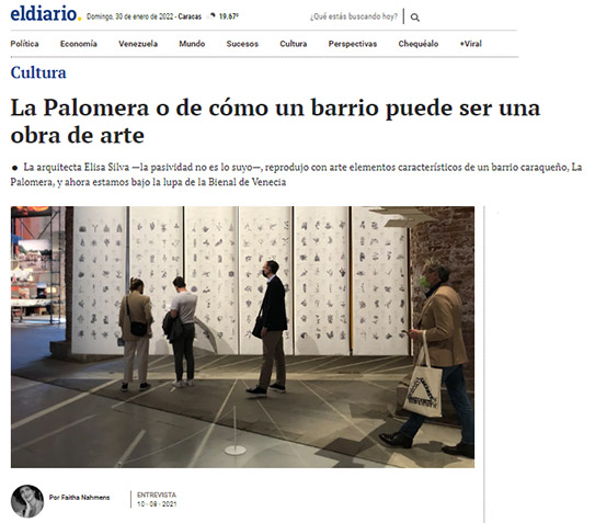 El Diario “La Palomera o de cómo un barrio puede ser una obra de arte”