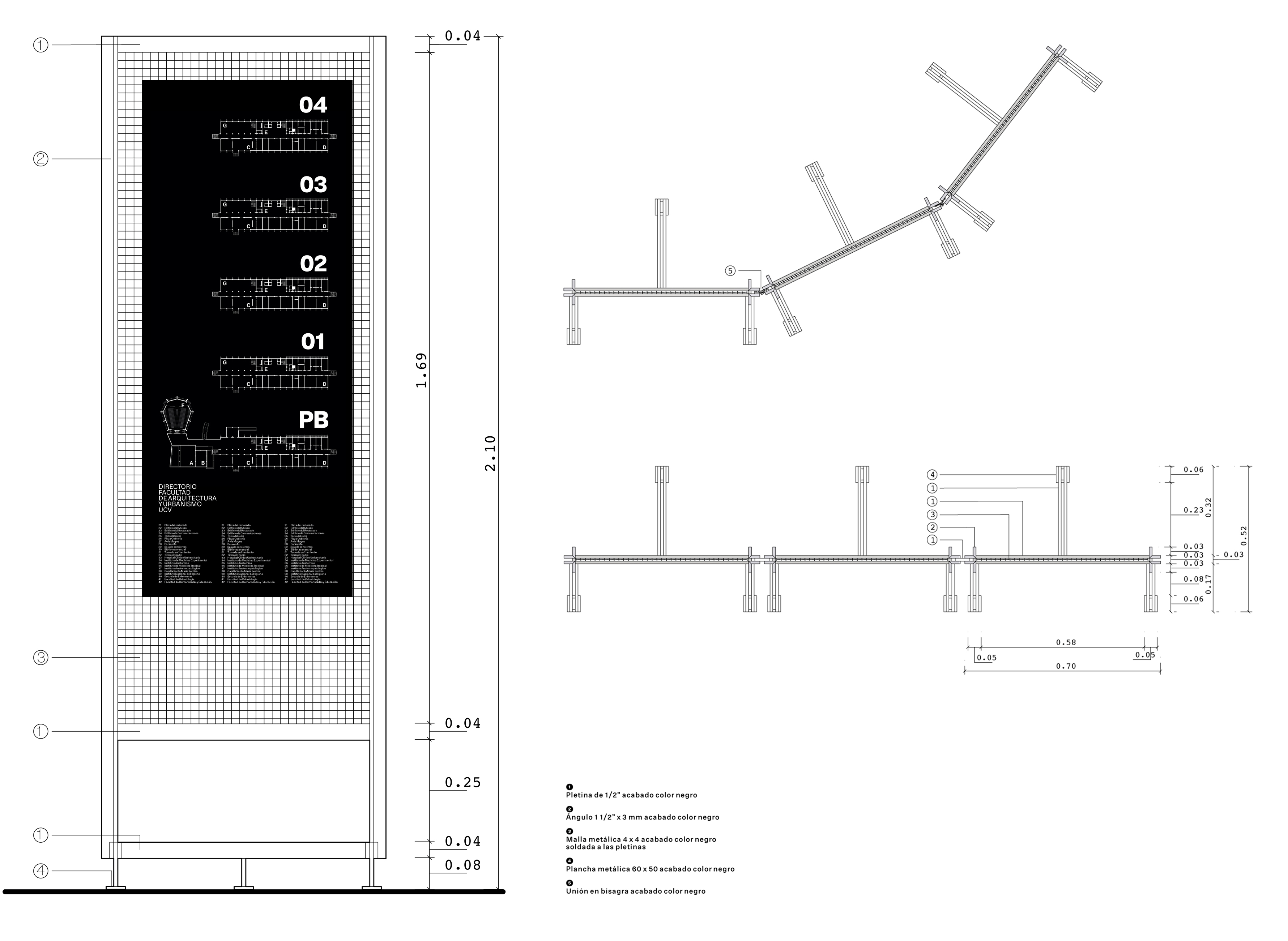 Signage Design for the Central University of Venezuela