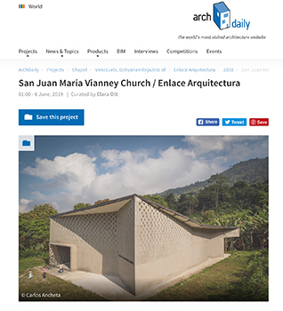 Archdaily "Iglesia San Juan María Vianney en Media Legua"