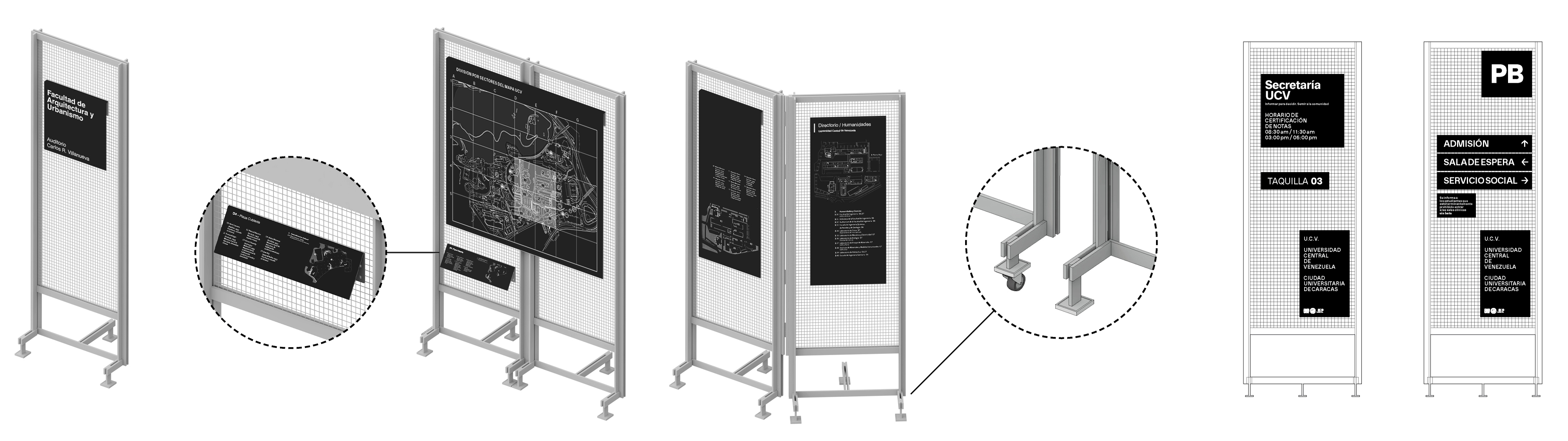 Diseño de señalética para la Universidad Central de Venezuela UCV